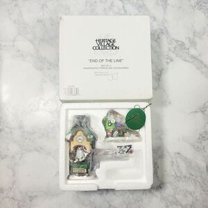 Dept 56 Heritage Village End Of The Line In Box 56370 Christmas Vtg Retired